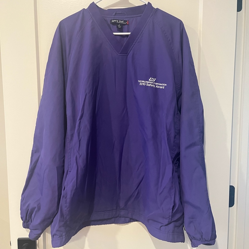 Purple sport-tek windbreaker